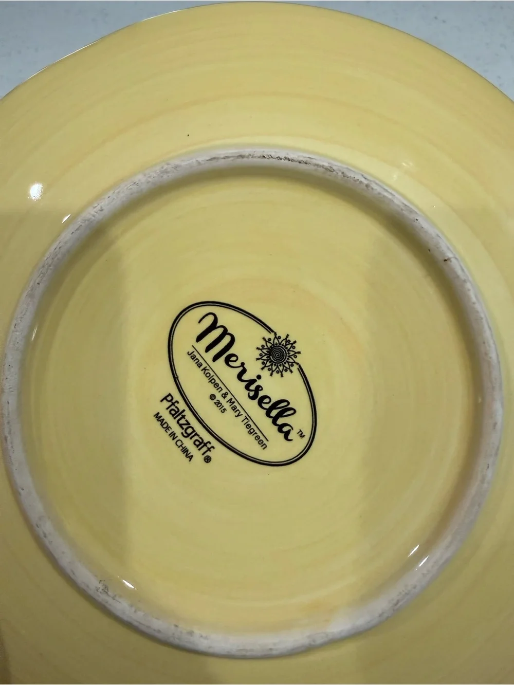 2015 Pfaltzgraff MERISELLA Jana Kolpen & Mary Tiegreen 8-3/8 Plate FLORAL PURPLE
